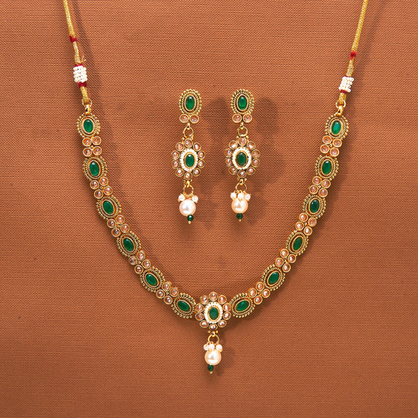 223996 Antique Classic Necklace With Gold Plating