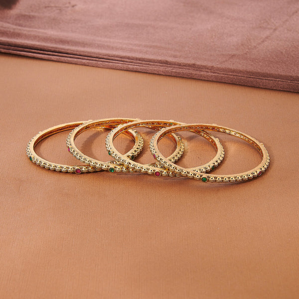 224024 Antique Classic Bangles With Gold Plating