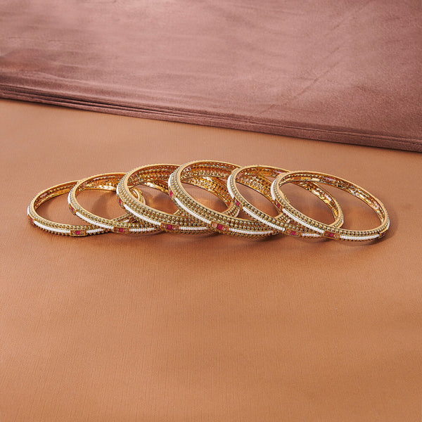 224029 Antique Classic Bangles With Gold Plating