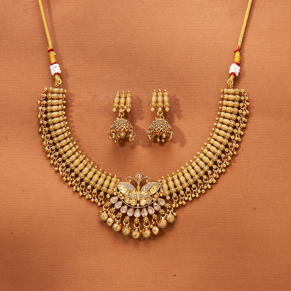 224126 Antique Classic Necklace With Gold Plating
