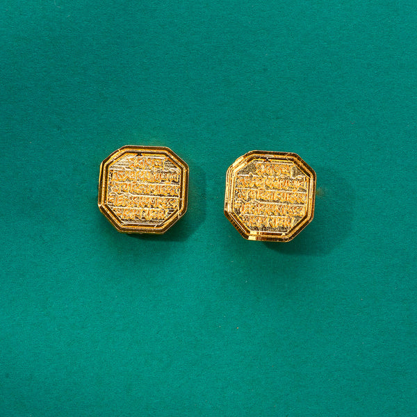 224199 Antique Plain Gold Tops With Gold Plating