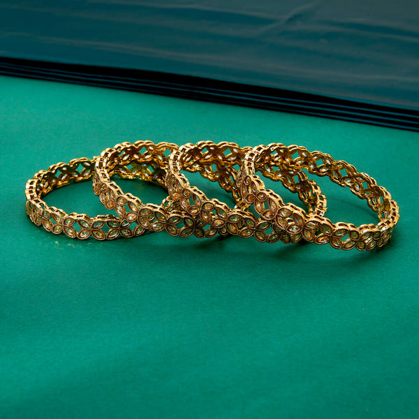 224251 Antique Classic Bangles With Mehndi Plating