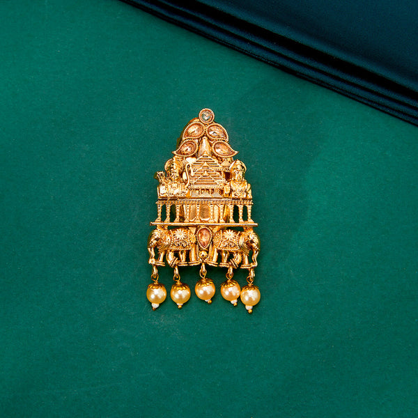 224255 Antique Classic Brooch With Gold Plating