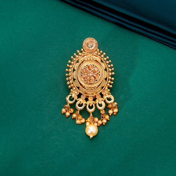 224258 Antique Classic Brooch With Gold Plating