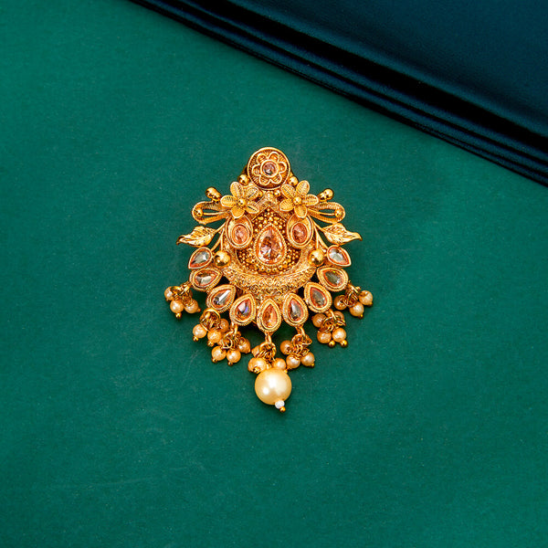 224260 Antique Classic Brooch With Gold Plating