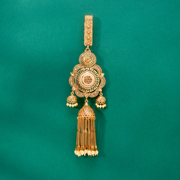 224261 Antique Moti Jhuda With Gold Plating