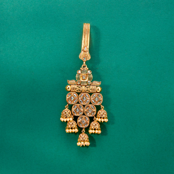 224263 Antique Moti Jhuda With Gold Plating