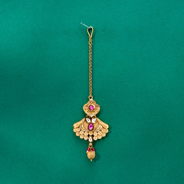 224342 Antique Classic Tikka With Matte Gold Plating