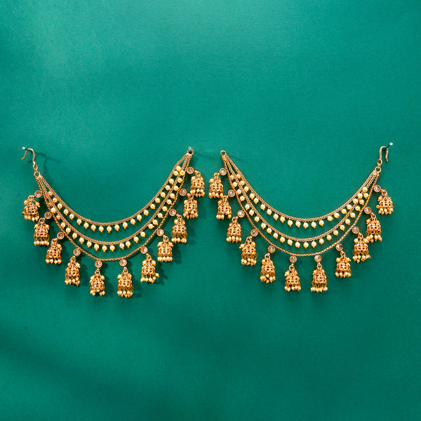 224394 Antique Classic Ear Chain With Gold Plating