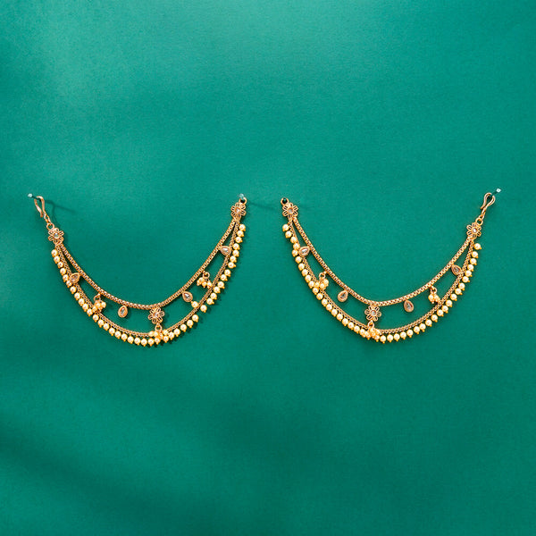 224396 Antique Classic Ear Chain With Gold Plating