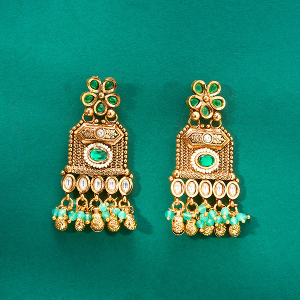 224544 Antique Classic Earring With Gold Plating