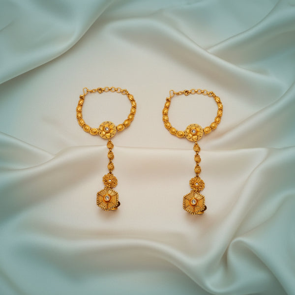 224582 Antique Classic Hath Pan With Matte Gold Plating