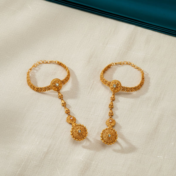 224583 Antique Classic Hath Pan With Matte Gold Plating