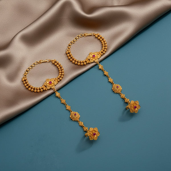 224643 Antique Classic Hath Pan With Matte Gold Plating