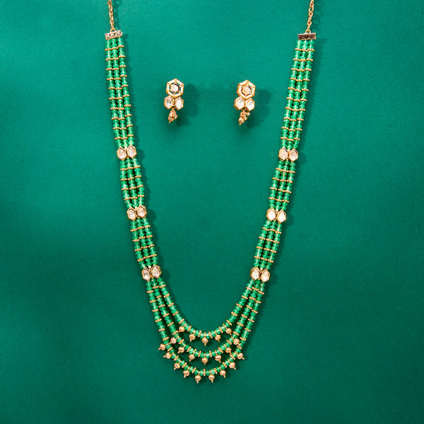 224755 Antique Classic Mala Necklace With Gold Plating