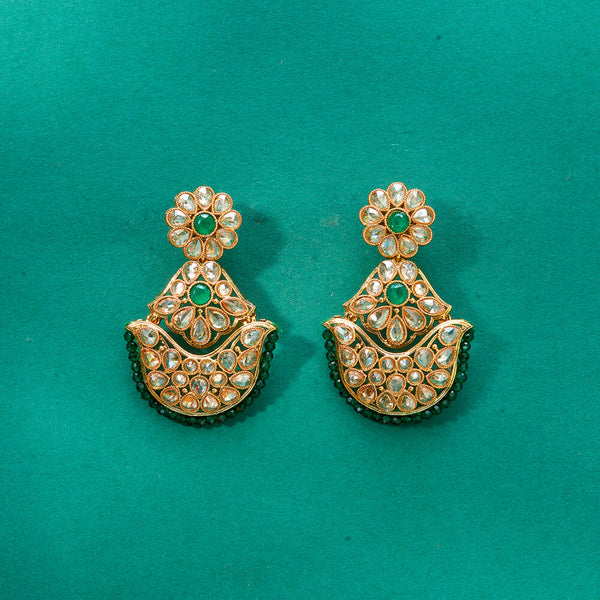 224771 Antique Classic Earring With Mehndi Plating