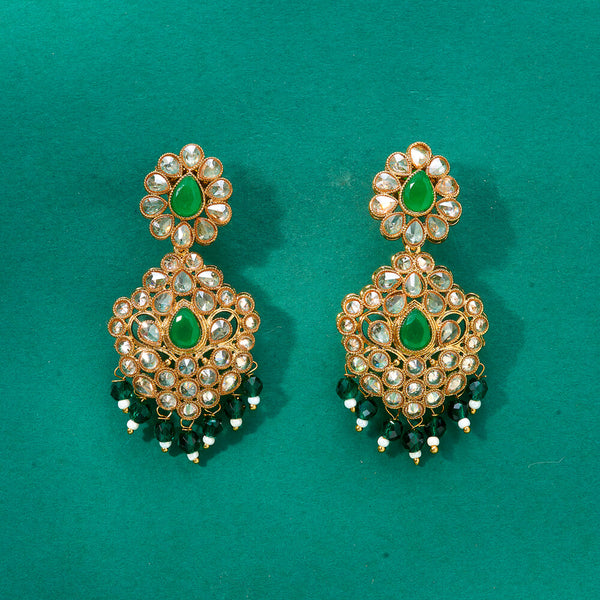 224773 Antique Classic Earring With Mehndi Plating