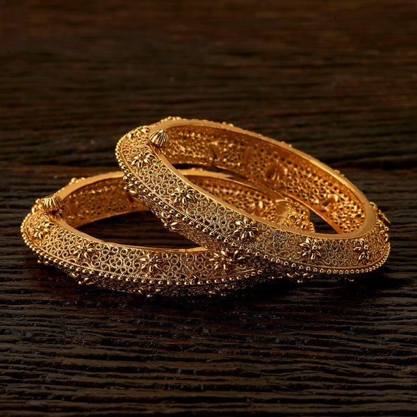 Antique Plain Bangles with gold plating 22481