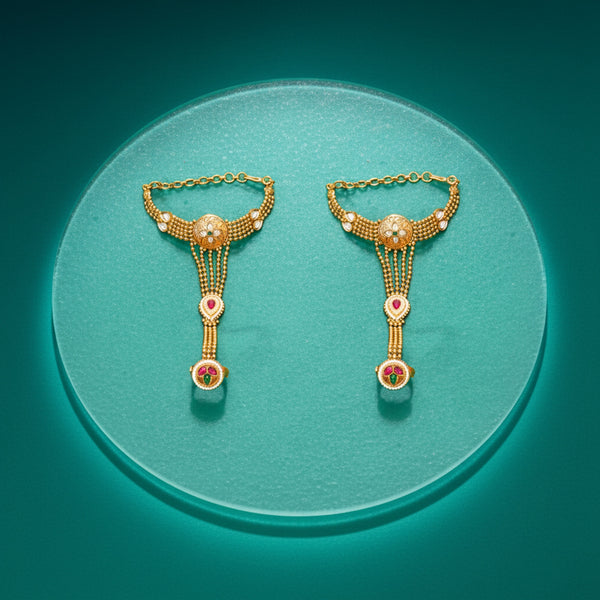 224827 Antique Classic Hath Pan With Matte Gold Plating