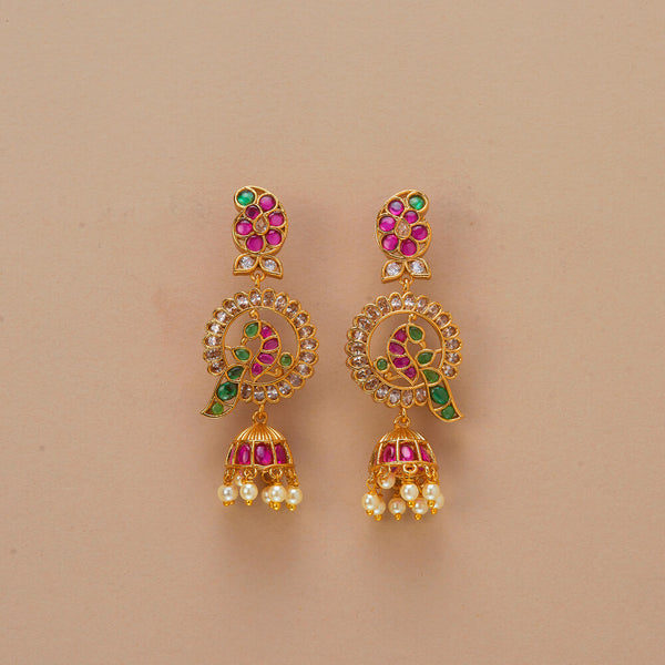225039 Antique Delicate Earring With Gold Plating