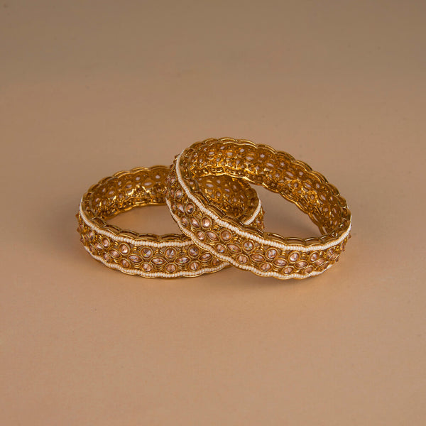 225076 Antique Classic Bangles With Mehndi Plating