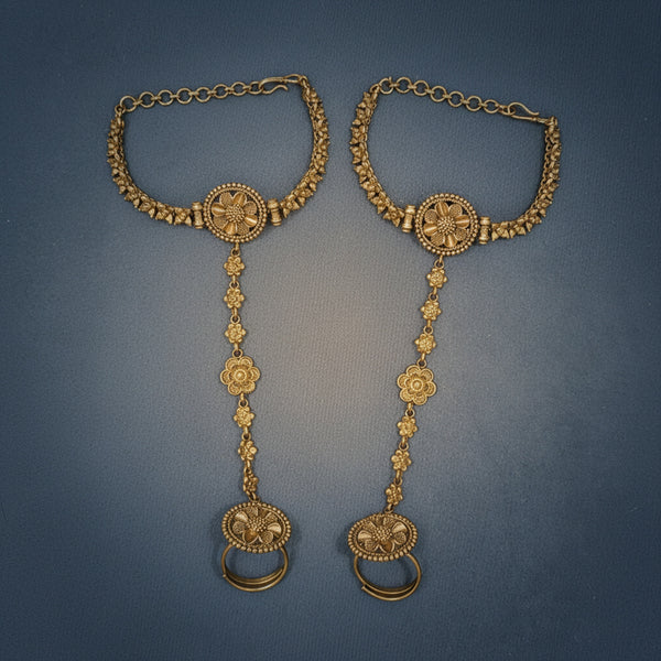 225153 Antique Classic Hath Pan With Matte Gold Plating