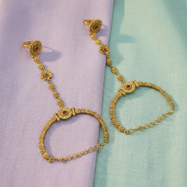 225154 Antique Classic Hath Pan With Matte Gold Plating