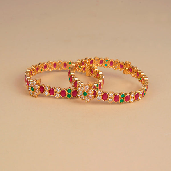 225393 Antique Classic Bangles With Gold Plating