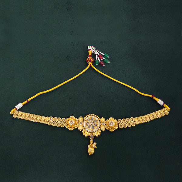 225411 Antique Classic Baju Band With Gold Plating