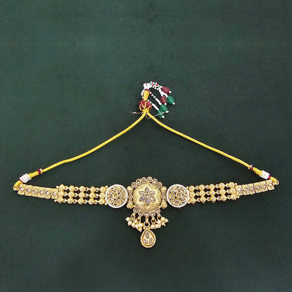 225412 Antique Classic Baju Band With Gold Plating