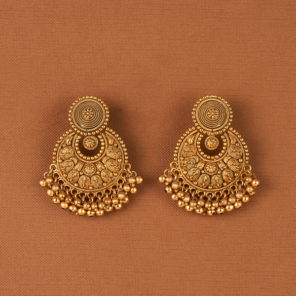 225502 Antique Classic Earring With Gold Plating