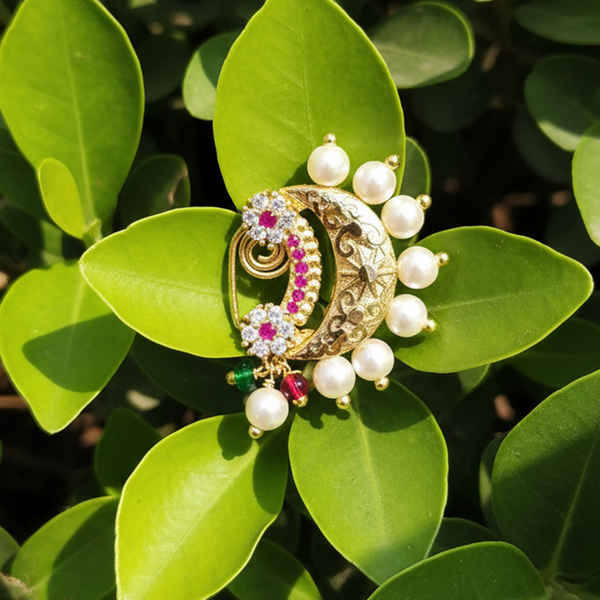 225977 Antique Pressing Nose Ring With Gold Plating