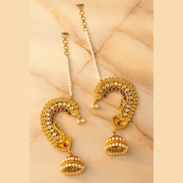 225992 Antique Earcuff With Gold Plating