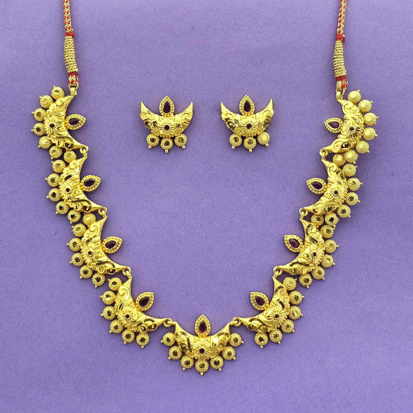 226103 Antique Classic Necklace With Gold Plating