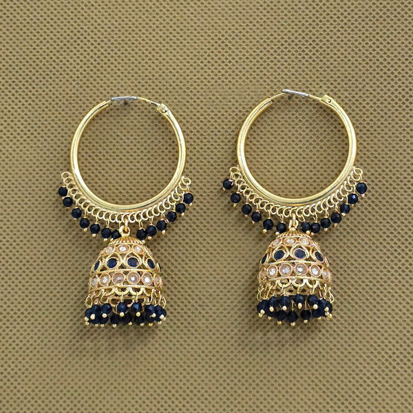 226115 Antique Bali Jhumki With Gold Plating