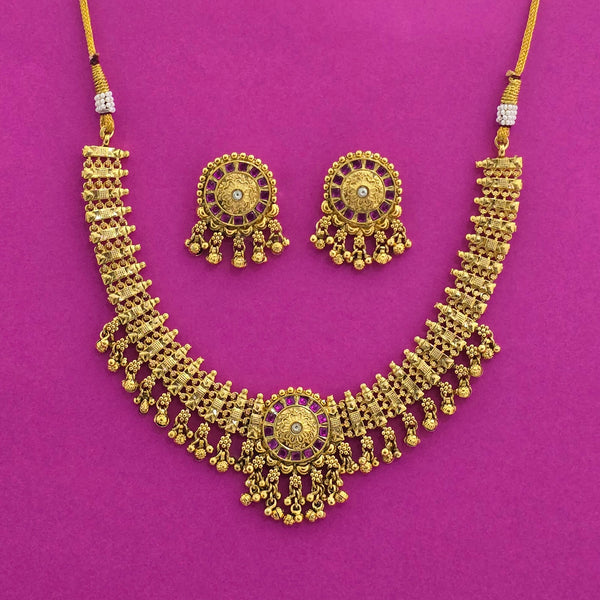 226422 Antique Classic Necklace With Gold Plating