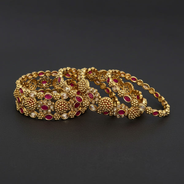 226485 Antique Classic Bangles With Gold Plating