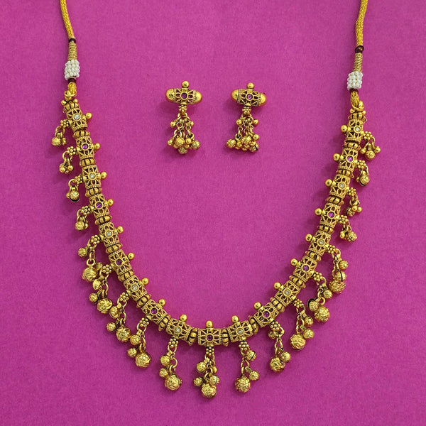 226522 Antique Classic Necklace With Gold Plating