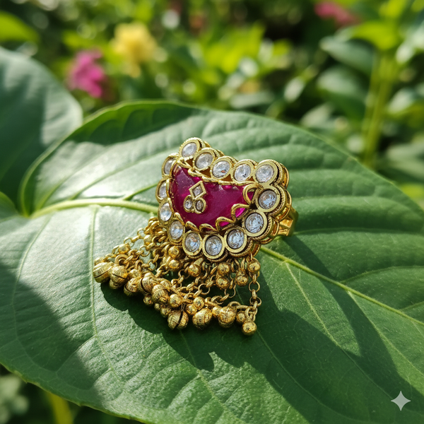 226524 Antique Adjustable Ring With Gold Plating