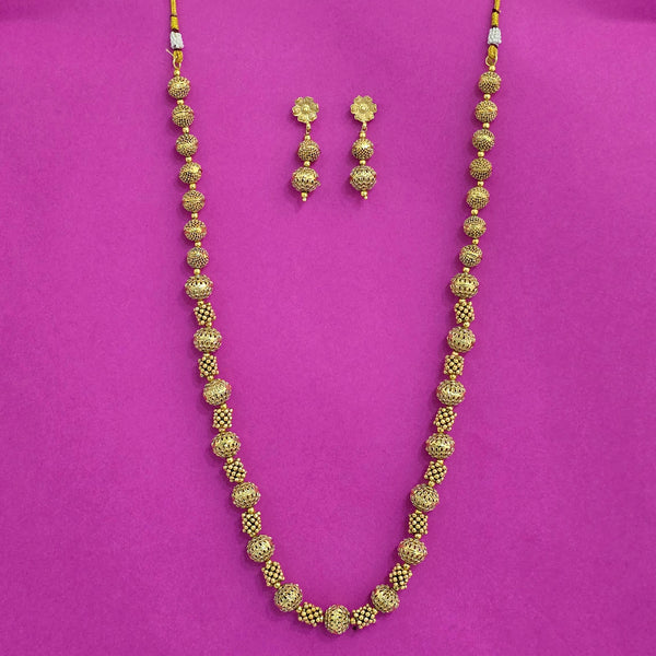 226630 Antique Mala Necklace With Gold Plating