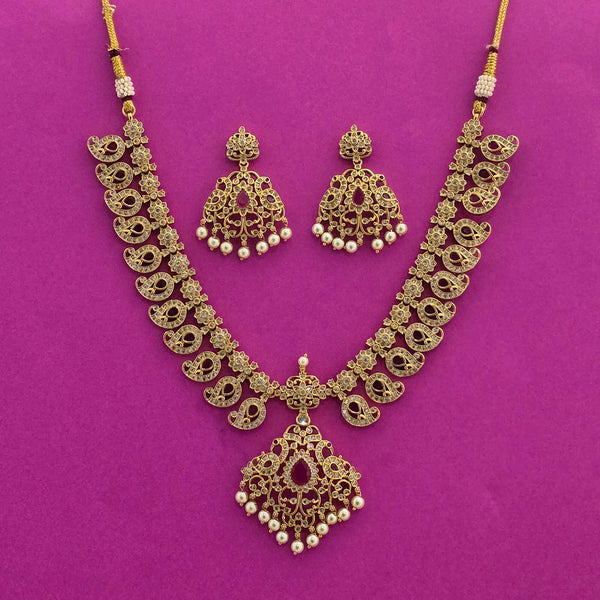 226694 Antique Classic Necklace With Gold Plating