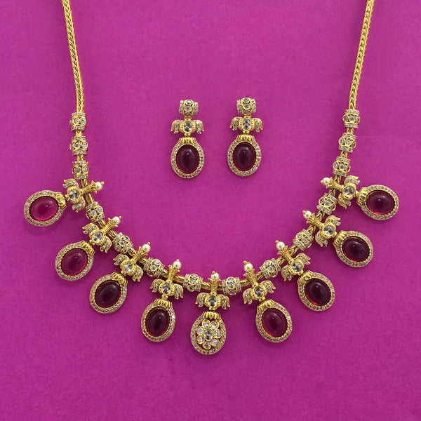 226699 Antique Classic Necklace With Gold Plating