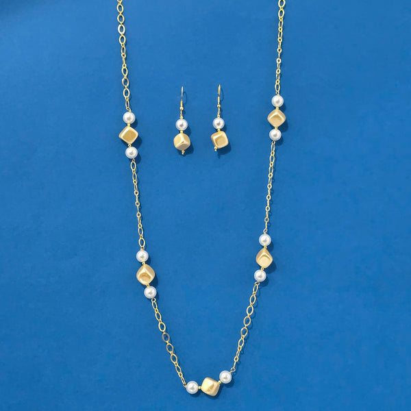 226804 Antique Mala Necklace With Gold Plating