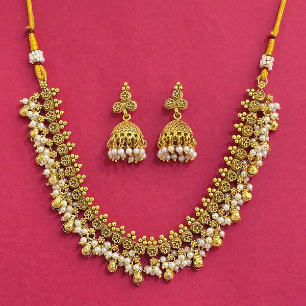 226852 Antique Classic Necklace With Gold Plating