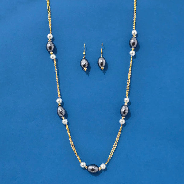 226913 Antique Mala Necklace With Gold Plating