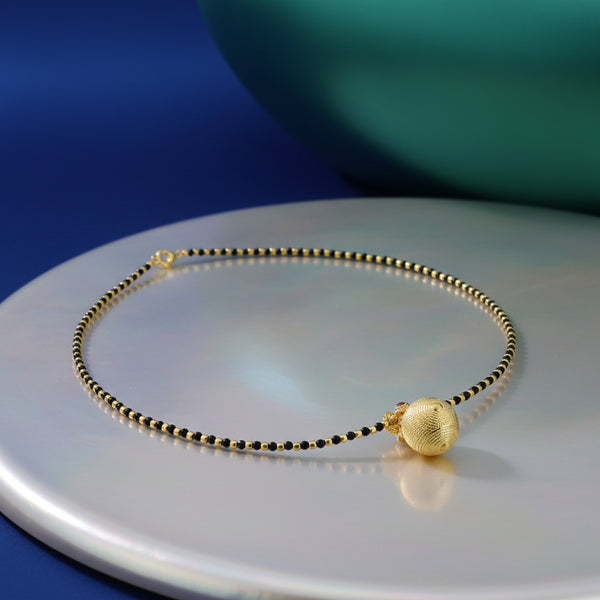 227221 Antique Delicate Mangalsutra With Gold Plating
