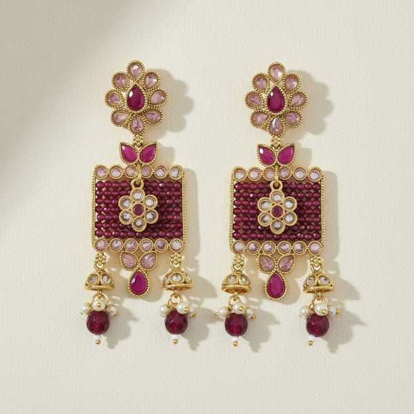 227294 Antique Classic Earring With Gold Plating