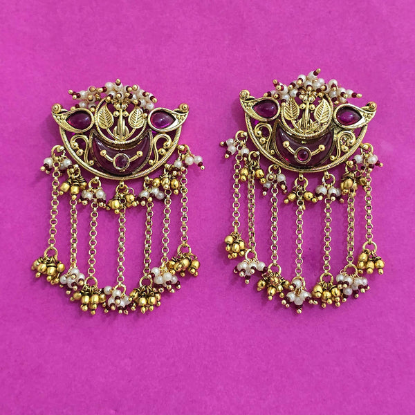 227401 Antique Classic Earring With Gold Plating