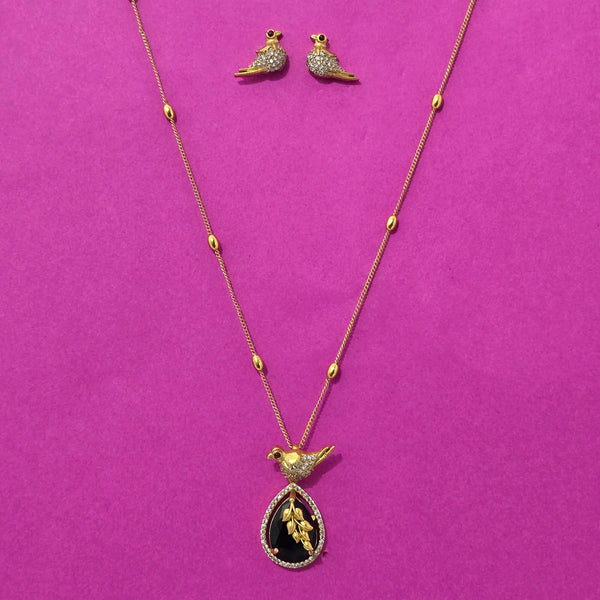 227526 Antique Delicate Pendant Set With Gold Plating