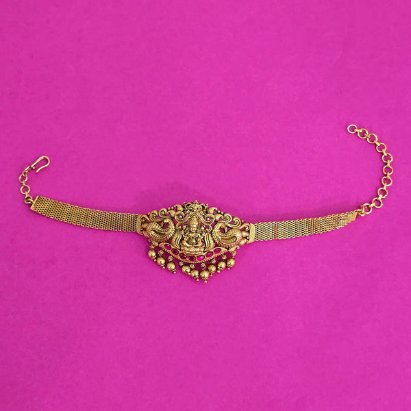 227570 Antique Temple Baju Band With Matte Gold Plating